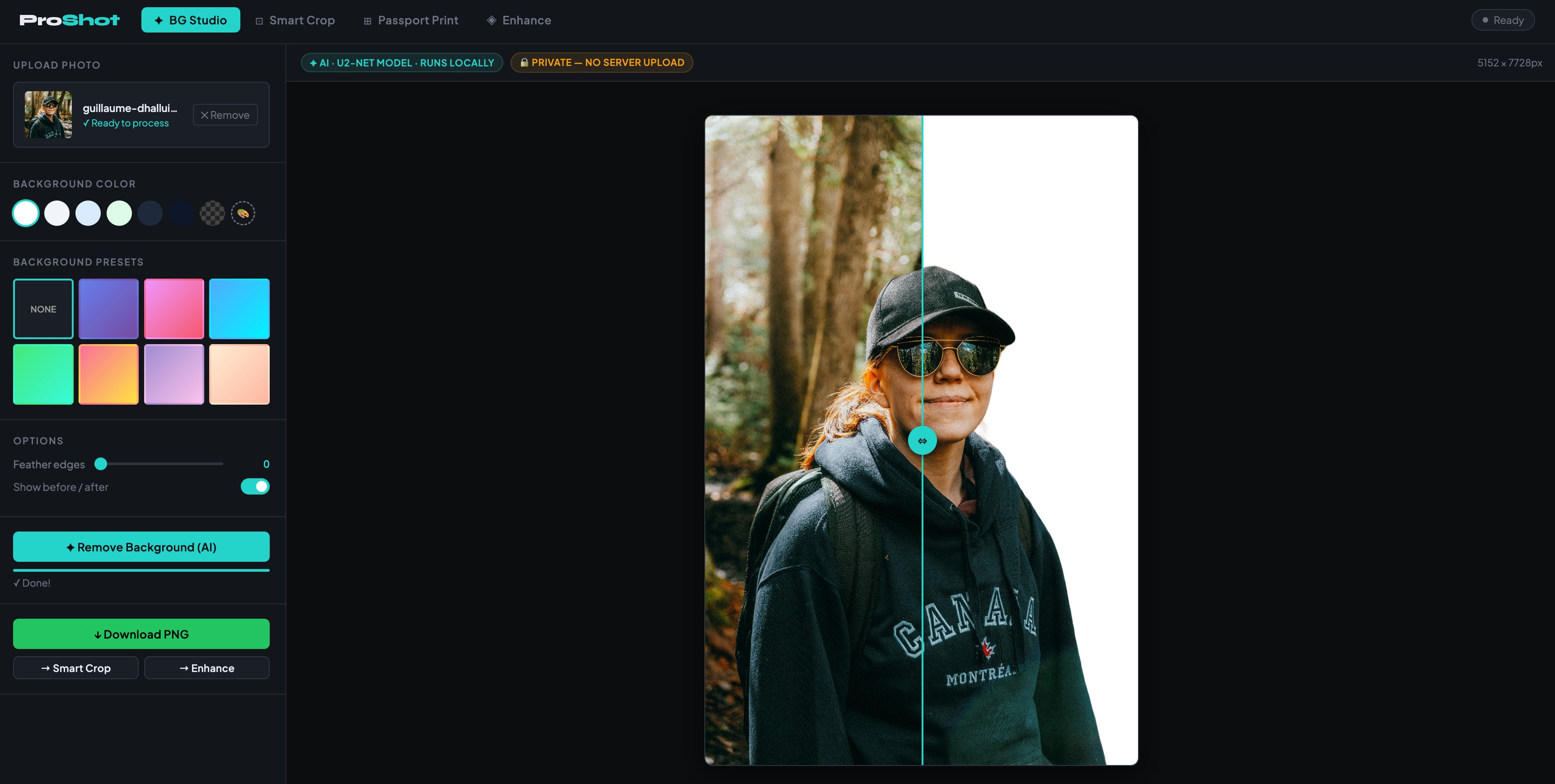 ProShot Studio interface